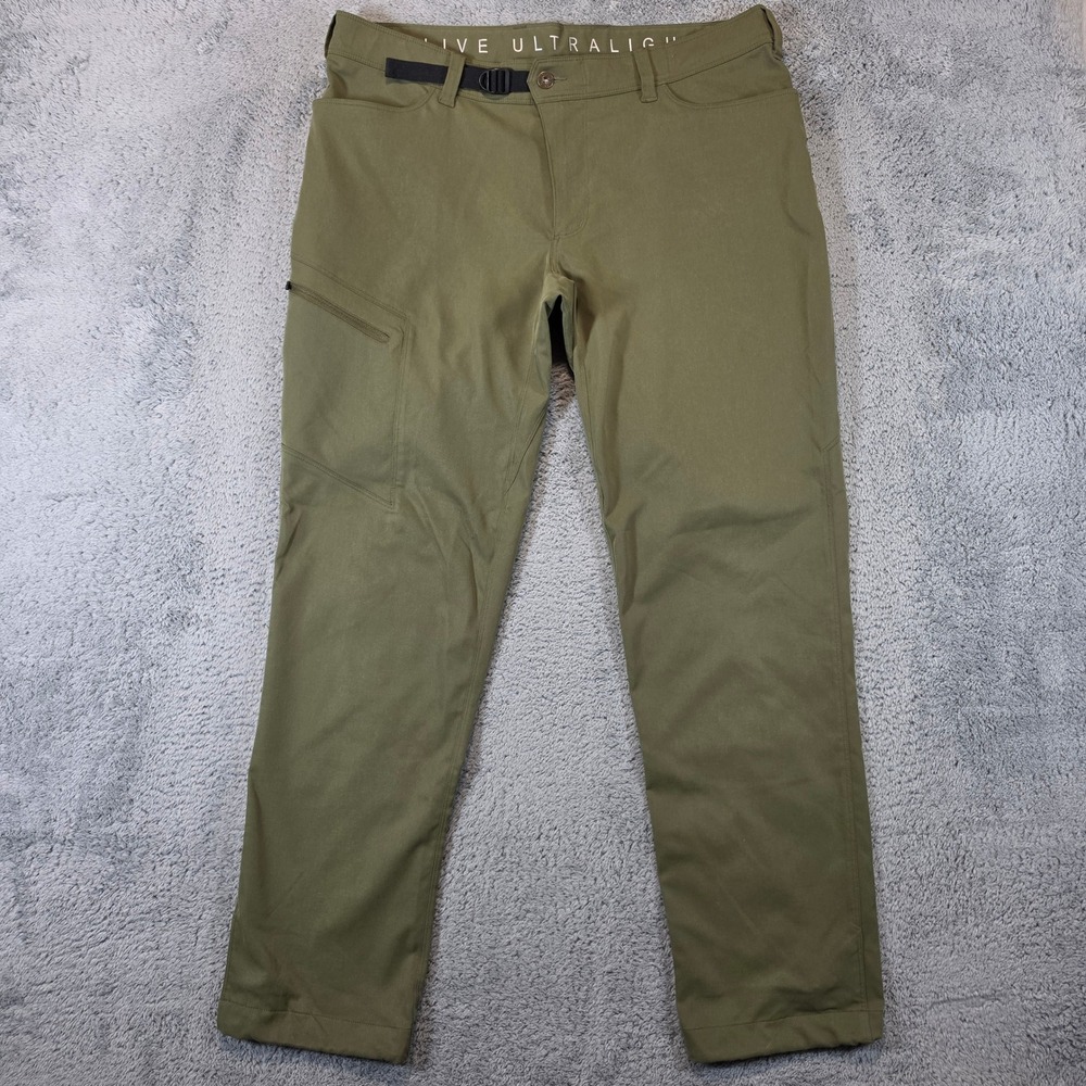 Outdoor Vitals Satu Pants Men 36x32 Olive Green Hiking Technical Adventure EUC